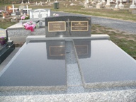 Headstone Cecil and Irene Cunningham